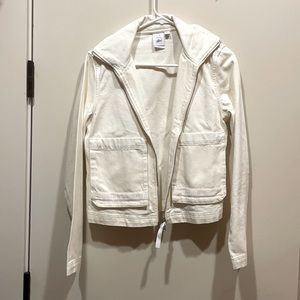 Puma white cotton jacket worn once